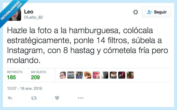 foto,hamburguesa,colocar,postureo,enfriar,comer,fria,hashtag,molar,molando,comida,instagram