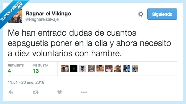 entrado,entrar,duda,cantidad,espagueti,spaguetthi,voluntario,hambre,comer