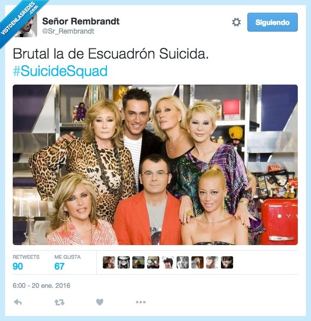 suicide squat,escuadron suicida,salvame,elenco,Lydia Lozano,Jorge Javier Vázquez,Belén Esteban,Karmele