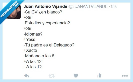 enchufados,jefes,trabajos,entrevistas de trabajo,facil,llegar,querer,enchufe,curriculum