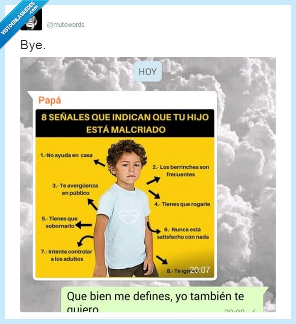 niño,hijo,malcriado,whatsapp,dislike,padres