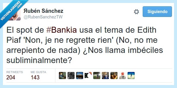 436098 - El anuncio de Bankia y su mensaje subliminal por @RubenSanchezTW