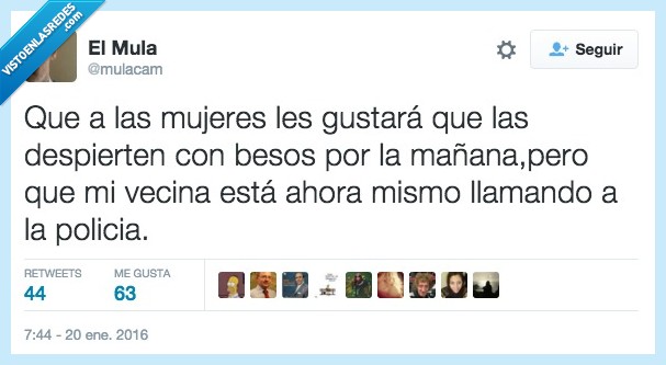 mujer,vecina,despertar,beso,llamar,policia