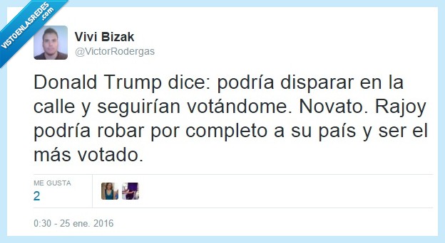 Donald Trump,Rajoy,política,pais,disparar,votar,presidente