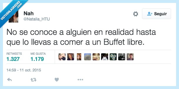 conoces,conocer,realmente,alguien,persona,comer,buffet libre