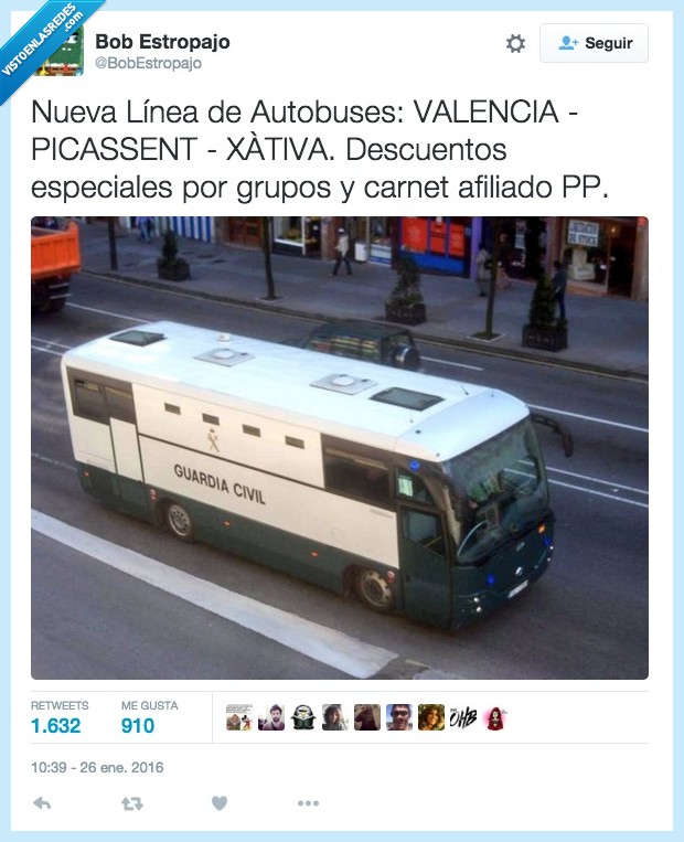 furgon,autobús,Guardia Civil,Valencia,Xativa,corrupción,pp,partido popular,macrorredada,despuesto,precio,especial,grupo,carnet,afiliado