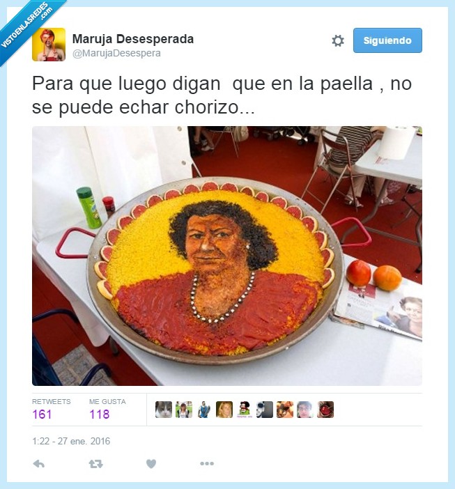 chorizo,paella,Rita Barberá