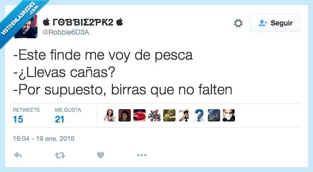 finde,fin,semana,pesca,cañas,birras,cerveza,falten