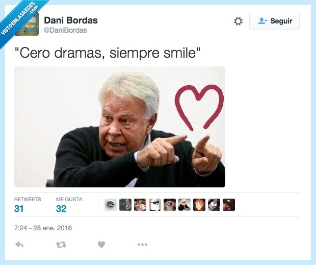 consejo,Felipe González,amor,cero drama,siempre smile,aless gibaja,corazon