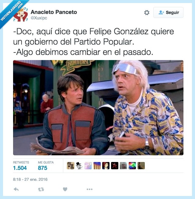 Felipe González,gobierno,querer,Partido Popular,cambios,PSOE