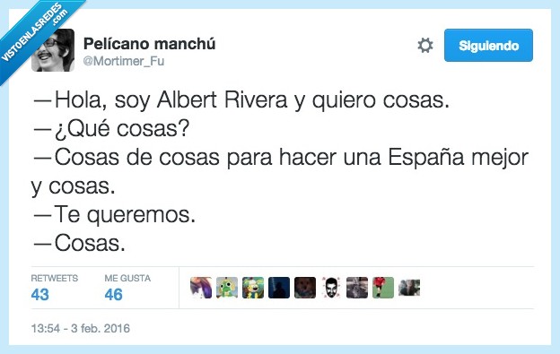 Albert Rivera,Ciudadanos,C's,cosas,pedir,política,concreto,España,mejor