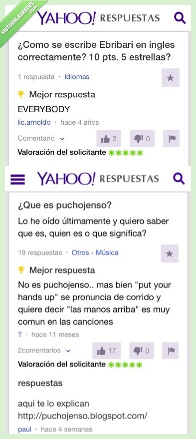 puchojenso,put your hands up,ebribari,everybody,inglés,letra