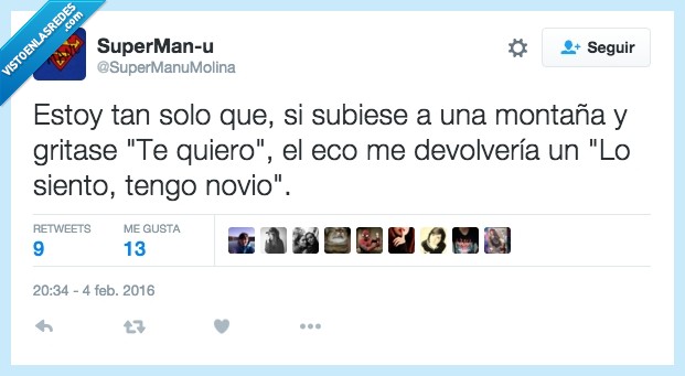 san valentín,eco,soledad,soltero,te quiero,tengo novio