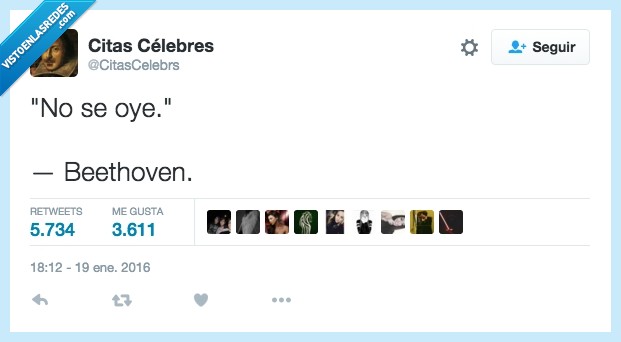 no se oye,sordo,frase,celebre,beethoven