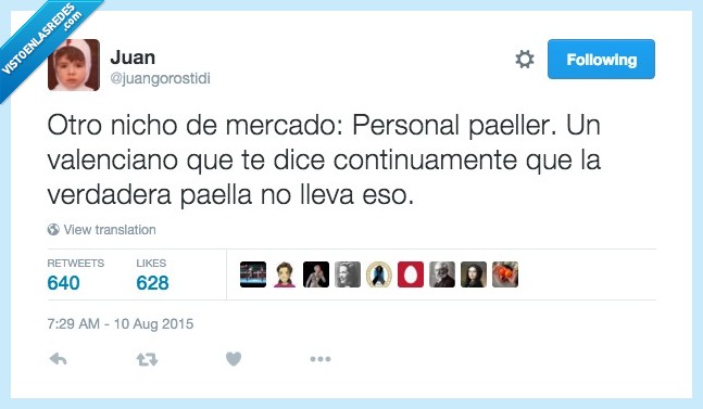 personal paeller,valenciano,verdadera,paella,queja,quejar,así,nicho,mercado,oficio