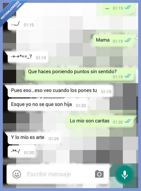 madre,puntos,sentido,caritas,arte,hija
