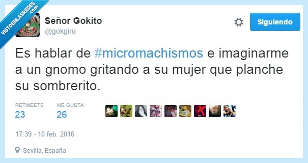 micromachismo,machismo,machista,sociedad,feminismo,gnomo,sombrerito