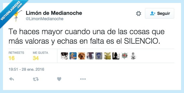 mayor,silencio,apreciar,echar,menos,valorar,ruido