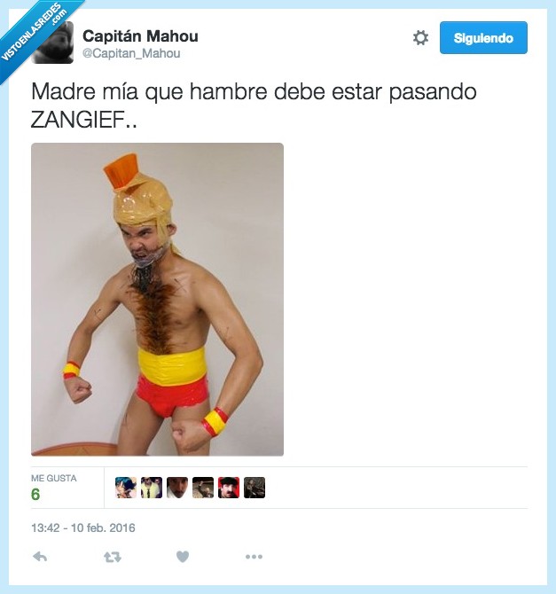 Zangief,disfraz,delgado,pasar hambre