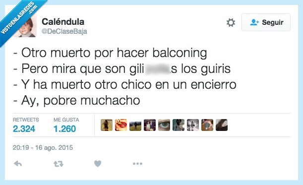 muerto,muere,morir,balconing,guiri,encierro,pobre muchacho