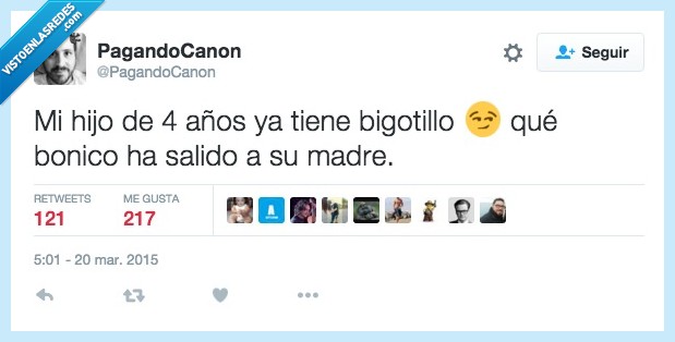 hijo,cuatro,años,bigotillo,madre