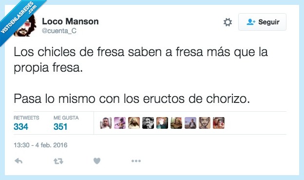 chicle,fresa,más,sabor,eructo,chorizo