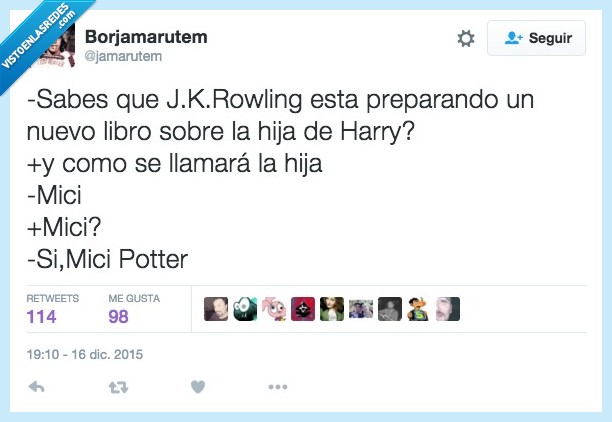 J. K. Rowling,Rowling,libro,hija,Harry Potter,Mici,Mici Potter