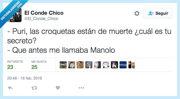 puri,croqueta,muerte,secreto,receta,manolo,antes,cambio,genero