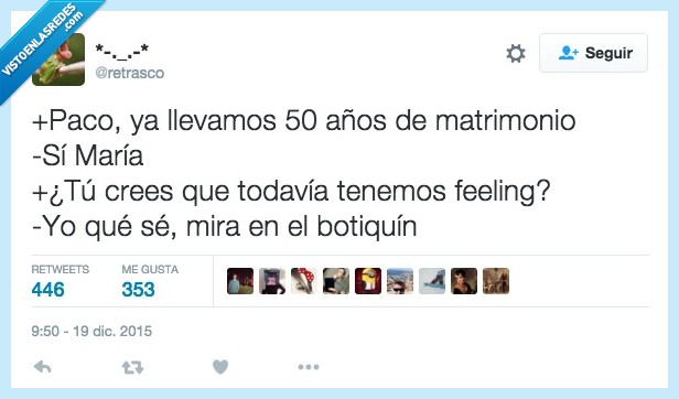 paco,años,matrimonio,casado,pareja,feeling,botiquín,mirar,amor