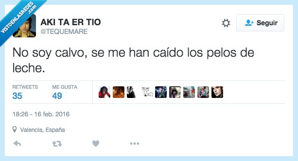 calvo,caer,pelo,leche,melena