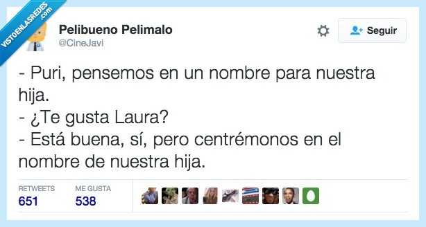 nombre,laura,hija,buena,centremonos,nombrar