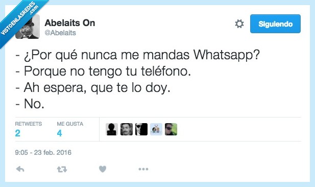 nunca,mandas,mandar,whatsapp,teléfono,espera,doy,dar,no,ignorar