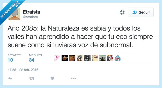 año,futuro,montaña,naturaleza,valle,eco,sonar,voz,subnormal,insultar