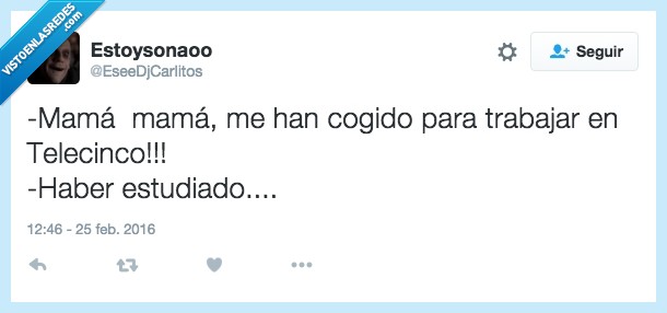 Educacion,trabajo,mama,telecinco,salvame,haber estudiado