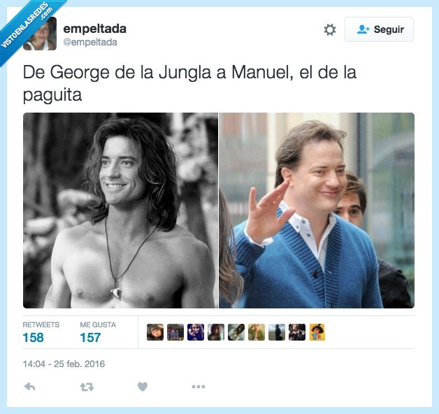 george,Jungla,Manuel,paguita,Brendan Frasier