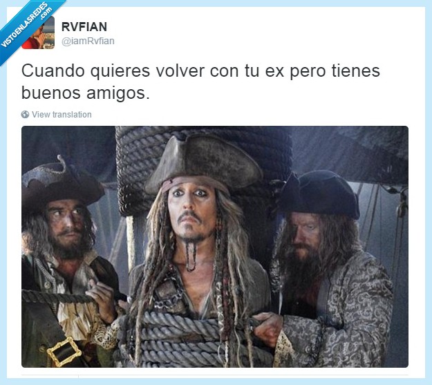 amigos,ex,jack sparrow,johnny depp