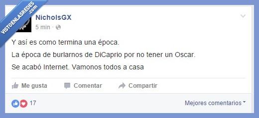 NicholsGX,Dicaprio,Leonardo,Oscar,2016,ganador,meme