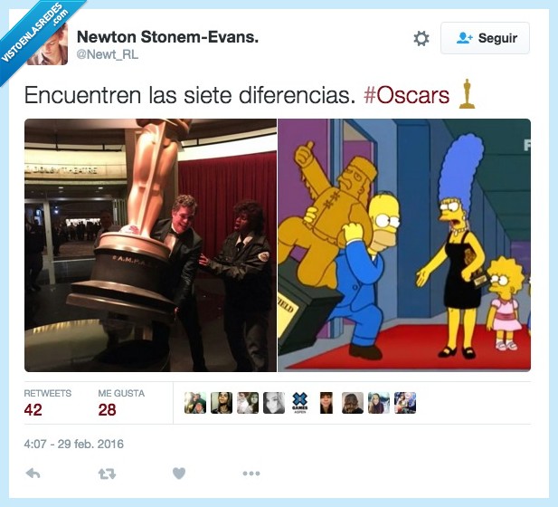 Homer Simpson,Mark Ruffalo,Trofeo,grande,Jebediah Sprinfield,Oscar,figura,estatua,gigante,llevar,robar