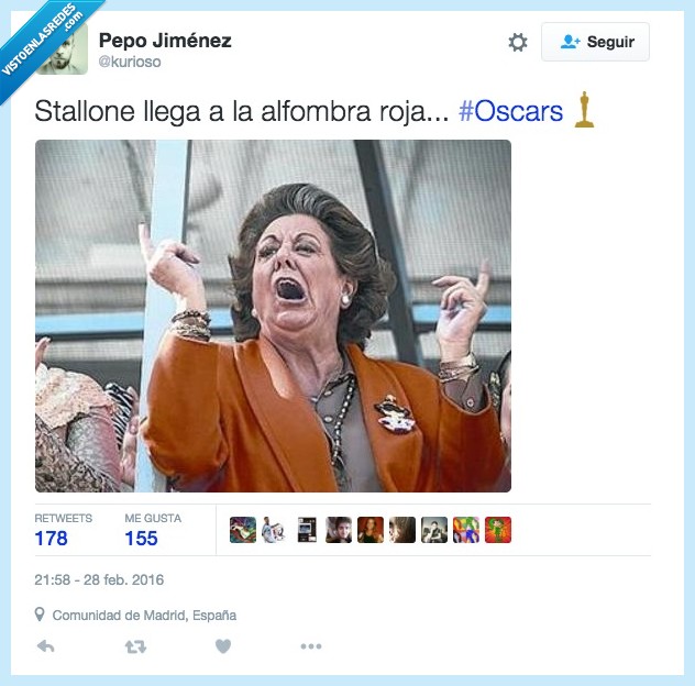 Rita Barberá,Boca,Stallone,Sylvester Stallone,Rocky,Oscars