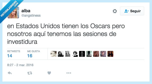 Oscars,americanos,sesion,investidura,politica,españa