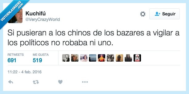 chinos,poner,vigilar,politicos,robar,bazar