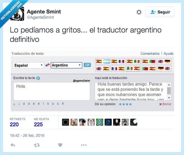 hablar,argentino,largo,traductor,hola,buenas,alargar