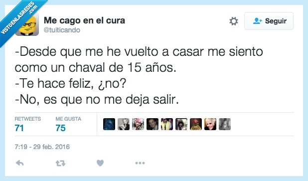 casado,casar,desde,chaval,15,quince,años,feliz,salir,mujer