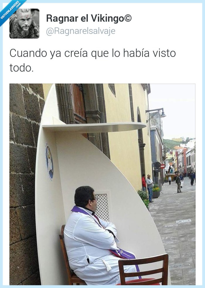 confesion,confesionario,padre,cura,calle,callejero,outdoors,confesar,iglesia