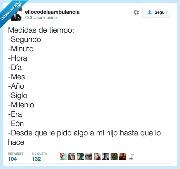 medida,tiempo,minuto,segundo,eternidad,pido,pedir,hijo,algo,hacer,hace