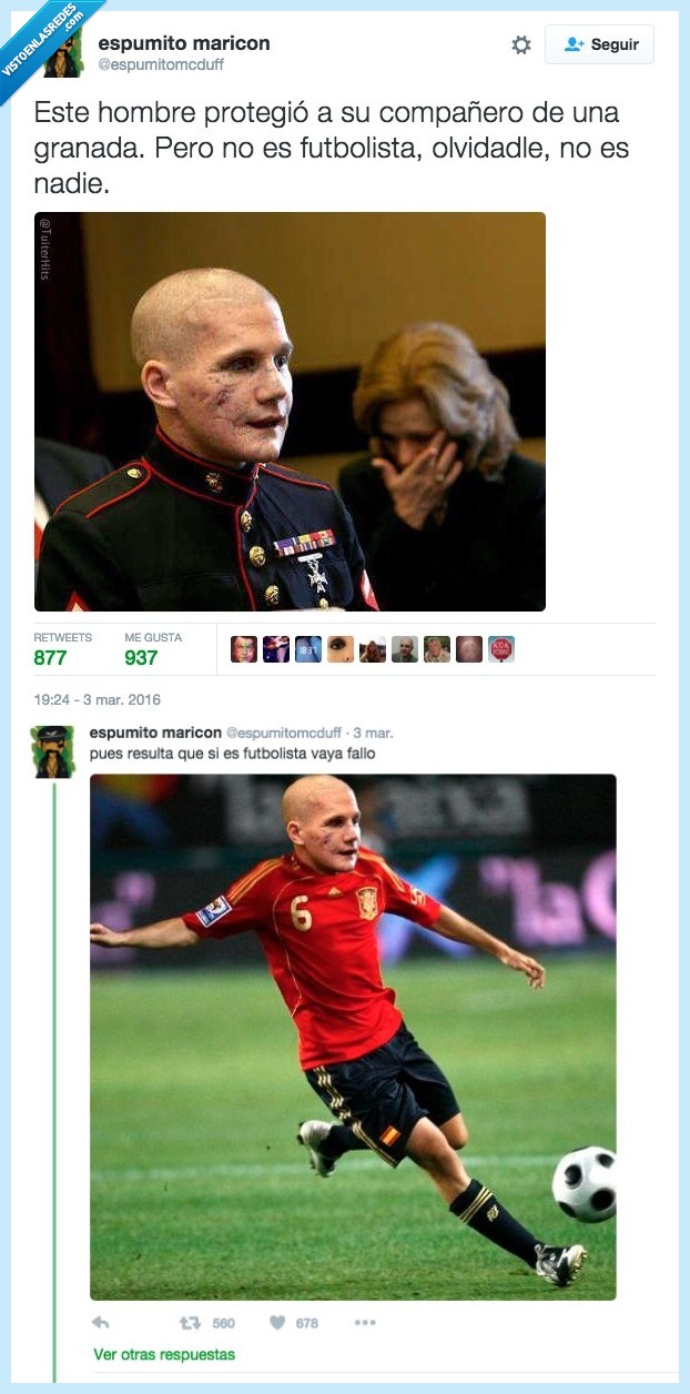 soldado,saltar,granada,futbolista,olvida,Kyle Carpenter