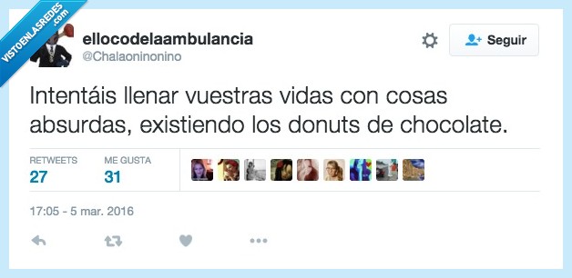 intentar,llenar,vida,absurda,donut,chocolate