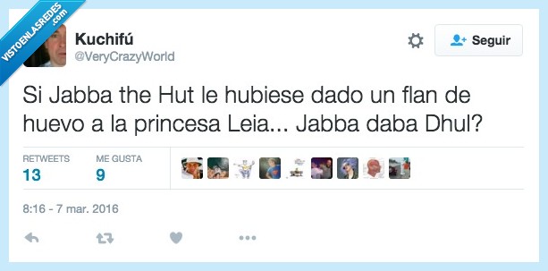 JAbba,hut,flan,leia,star wars,los picapiedra,jabba daba dhul