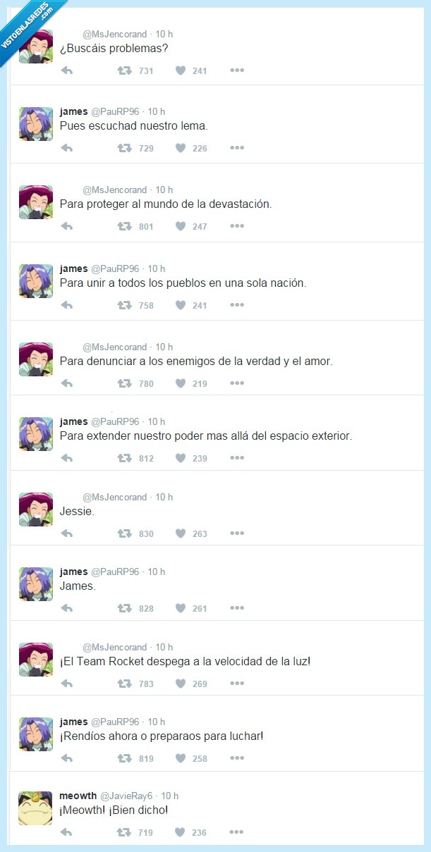 Team Rocket,Twitter,presentación,la versión andaluza es la leche,cancion,pokemon,lema