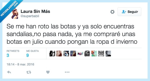 roto,romper,botas,encontrar,sandalias,julio,frio,calor,ropa,temporada
